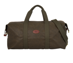 Medium Clipper Holdall, Leather, Khaki, 2091481, S/DB/L/K, 3*